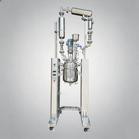 Cuve de réaction chimique à double enveloppe en acier inoxydable de 50 L avec agitateur, réservoir sous pression et composants de moteur