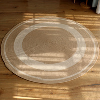 Tapis de sol en paille tressée, style classique, écologique, luxe léger, pour magasin de vêtements et salon