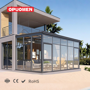 Pergola moderne personnalisée, résistante au vent, pour l'extérieur, avec toit plat, véranda en verre, structure en aluminium, autoportante, préfabriquée, <span class=keywords><strong>solarium</strong></span> - Product Image 3