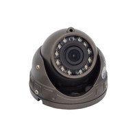 Caméra de vision nocturne infrarouge hémisphérique HD compacte en métal pour l'intérieur des bus, fourgons et voitures, avec aide au recul sonore intégrée