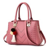 Sac à main tendance et élégant de couleur unie pour femme – Sac à bandoulière de luxe pour le shopping