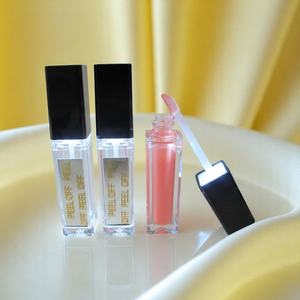 Tube de brillant à lèvres en plastique avec lumière led de 7ml 10ml avec miroir tube de luxe transparent personnalisé vide de marque privée - Product Image 3