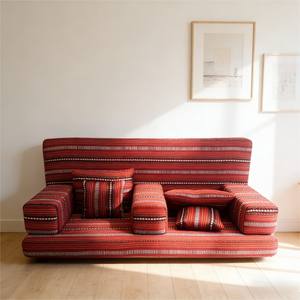 Sofá Cama Plegable sin Estructura - Futón de Piso de Pana, Colchón Convertible <span class=keywords><strong>con</strong></span> Almohadas, Cómodo y Portátil para Invitados - Product Image 1