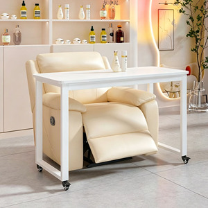 Mesa de Manicura Móvil con Ruedas, Mesa de Uñas Moderna y Extraíble para Salón de Belleza - Product Image 3