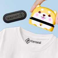 Tampon encreur personnalisé étanche pour enfants, motif animal, dessin animé, avec nom, pour vêtements