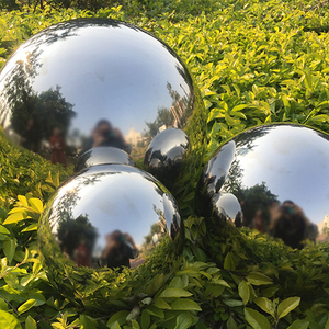 Miroir Poli Décoratif Réfléchissant Sphère Art Urbain Grand Métal 304 316 Matériau Sphère Sculpture Boule En Acier Inoxydable - Product Image 1