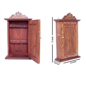 Porte-clés mural en bois avec crochets pour l'organisation du courrier, décoration intérieure et cadeaux – Vente en gros - Product Image 1
