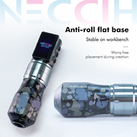 Machine à tatouer électrique sans fil portable NUOJO ODM certifiée CE, en acier inoxydable, avec moteur à coupelle creuse et batterie au lithium jetable