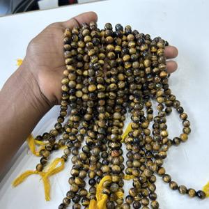 Venta al por mayor de cuentas redondas de ojo de tigre de 8 mm para todo tipo de fabricación de joyas cuentas redondas de ojo de tigre - Product Image 3