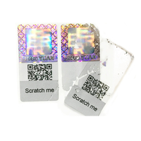 Étiquette de sécurité holographique personnalisée avec code QR anti-contrefaçon, autocollant inviolable pour la protection de la marque
