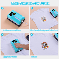 Mini presse à chaud portable pour sublimation textile, estampage à chaud, transfert sur T-shirt et impression sur sweat-shirt