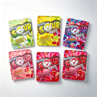 Sachet Doypack Exotique avec Boîte 3,5g Holographique Mat Anti-humidité Anti-odeur pour Bonbons, Gommes, Gelées et Snacks
