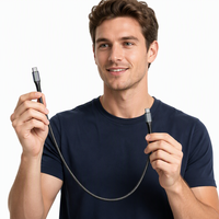 Câble USB Type-C vers Type-C, charge rapide 240W 5A, tressé, PD 3.1, personnalisé, 1m