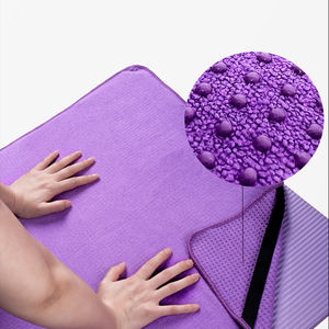 EMK Fábrica Atacado Personalizado Logotipo Cor Sólida Hot Yoga Mat Toalha Microfibra Ant Pano Não-Slip Workout Toalha - Product Image 2