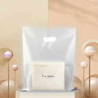 Sacs en PE givré épaissi pour T-shirts, sacs de transport semi-transparents en plastique grand format pour vêtements et emballages cadeaux