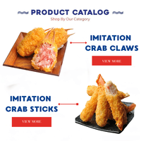 Venta al por mayor de fábrica OEM: Patas de cangrejo congeladas y empanizadas con pinzas auténticas, pre-sazonadas, listas para freír, para supermercados y catering a granel.