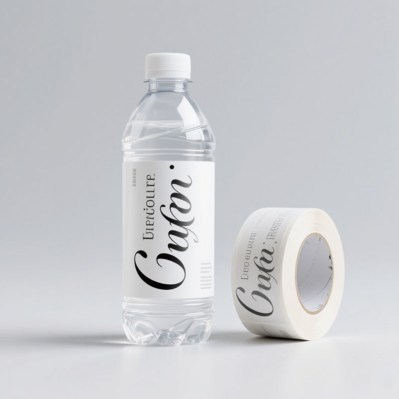 Custom Printed Water Bottle Labels Wholesale Waterproof Water Bottles Packaging Labels Sticker For Mineral Water By Roll