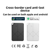 Dispositivo Antipérdida Ultrafino de 1.9mm, Tipo Tarjeta, para Cartera, Llaves, Equipaje, Maleta, Viajes, con Carga Inalámbrica, AirTag para iOS y Android