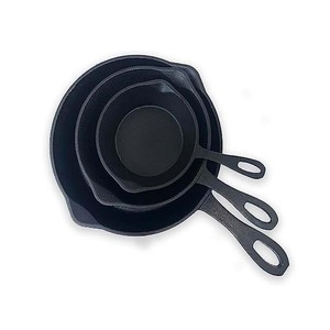 Poêle en fonte facile à nettoyer, pré-culottée, avec doubles poignées en fonte - Product Image 1