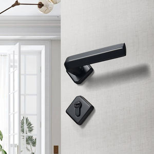 Yonmia 8147R60 Design noir intérieur <span class=keywords><strong>de</strong></span> la maison poignées <span class=keywords><strong>de</strong></span> <span class=keywords><strong>porte</strong></span> levier carré salle <span class=keywords><strong>de</strong></span> bains toilettes <span class=keywords><strong>poignée</strong></span> <span class=keywords><strong>de</strong></span> <span class=keywords><strong>porte</strong></span> en bois serrure <span class=keywords><strong>sur</strong></span> Rosettes Style - Product Image 4