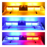 Barra de Luces LED de Advertencia 12V/24V 98W, Luz Estroboscópica de Emergencia para Grúas y Vehículos de Construcción
