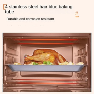 Điện VVven Tiêu Chuẩn Châu Âu 2 Trong 1 Lò Nướng Điện Countertop Lò Nướng Bánh Mỳ Pizza Thép Không Gỉ Màu Đen Trắng Nhà Sử Dụng Nấu Ăn - Product Image 2