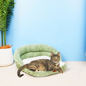 <span class=keywords><strong>Lit</strong></span> pour animaux de compagnie confortable et moelleux à capuche pour chats d'intérieur et petits chiens, <span class=keywords><strong>apaisant</strong></span>, calme, anti-anxiété - Product Image 1
