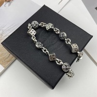 Bracelet de mode en dés, bracelet croix, bijoux de couple, accessoire vintage, personnalisation OEM, usine