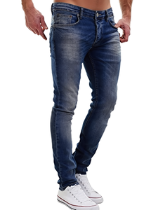 Nuevos Jeans Elásticos de Cintura Baja para Hombre 2026, Modelo 3689, Denim Casual Transpirable, Lavado para Invierno - Product Image 1