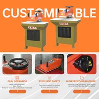 Machine de fabrication de chaussures à bras oscillant de 16 tonnes, presse à découper automatique, presse à clicker en tissu non tissé