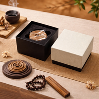 Scatole di Carta Rigida Ecologiche Personalizzate all'Ingrosso, Scatole Premium con Coperchio e Base per Incenso, Cosmetici, Regali, Personalizzabili con il Tuo Logo