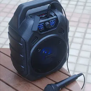 ホット販売ファッションステレオポータブルプロフェッショナルワイヤレスBTビッグスピーカー屋外DjパーティースピーカーバッテリープラスチックM1パッシブ5"