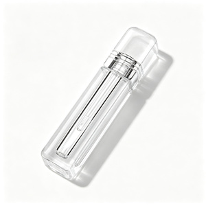 Tube carré transparent mini pour brillant à lèvres avec bouchon à vis en plastique, 3 ml, étiquettes OEM personnalisées - Product Image 3