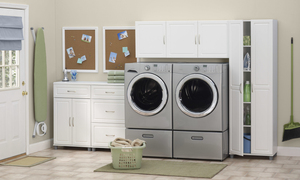 Factory Direct Wall Cabinet Laundry Room, Medicine for Bathroom <b>Kitchen</b> Garage, Storage with 3 Doors - Product Image 2