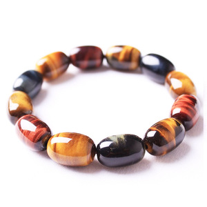 Bracciale HY <span class=keywords><strong>di</strong></span> Alta Qualità con Cristallo Singolo per Uomo e Donna, Intarsiato con <span class=keywords><strong>Pietra</strong></span> Naturale <span class=keywords><strong>Occhio</strong></span> <span class=keywords><strong>di</strong></span> <span class=keywords><strong>Tigre</strong></span> Rosso Tricolore - Product Image 5