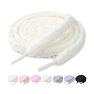 Lacets de baskets flous plats de 10mm de large pour chaussures décontractées - Product Image 1