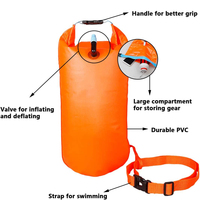 Bouée de natation pour plage sèche extérieure gonflable imperméable à l'eau, surf, kayak, plongée