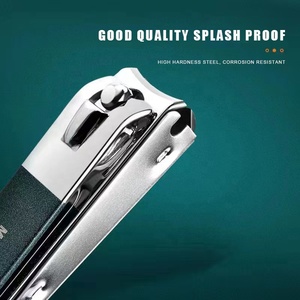 Coupe-bord incurvé robuste et résistant aux éclaboussures coupe-cuir en acier inoxydable coupe-ongles toilettage doigt beauté manucure pédicure <span class=keywords><strong>Kit</strong></span> - Product Image 3