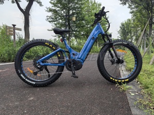 Bicicleta Eléctrica de Montaña de Alto Rango con Motor Central de 48V/60V y Suspensión Completa TDF05Z, Bicicleta de Montaña de 26 Pulgadas TDF05Z TD - Product Image 4