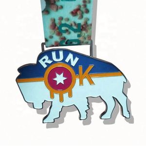 Medalla Deportiva Personalizada de Aleación de Zinc 3D en Oro, Plata y Bronce con Cinta para Competiciones de Tiro - Product Image 5