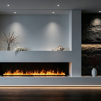 Cheminée électrique Inno-Fire de 36 pouces avec foyer coloré, vapeur d'eau et flamme 3D