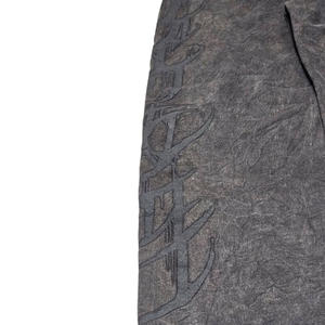 Sweatshirt and <b>Sweatpants</b> <b>Set</b> Heavy Distressed Acid-washed Cardigan <b>Set</b> Zippered Raglan Sweatshirt Two-piece <b>Set</b> - Product Image 5
