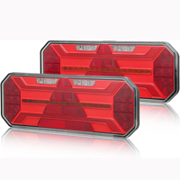 Feu arrière de camion multifonction LED combiné (stop/clignotant/feu arrière/feu de recul) avec feu de brouillard arrière pour camion et remorque