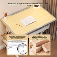 Ensemble table et chaise d'école en métal, durable, hauteur réglable, pour l'école primaire