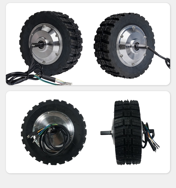 8 Inch Single Shaft Hub Motor Wheel BLDC Hub Motor Wheelbarrow Hub Motor Electric Hub Motor with Tire Wheel