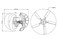 Nouveaux produits NE-RV 400w éolienne verticale haute qualité vent dynamo générateur électrique pour la maison
