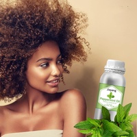 OEM Private Labeling 500ml Huile de menthe poivrée biologique pure Huile essentielle de menthe pour le corps, raffermissant, éclaircissant, plante, extraits d'ylang de pin