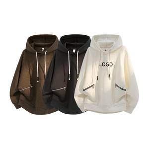 <span class=keywords><strong>Felpa</strong></span> <span class=keywords><strong>con</strong></span> <span class=keywords><strong>Cappuccio</strong></span> da Uomo in Maglia Waffle, Taglie M-8XL, Personalizzabile <span class=keywords><strong>con</strong></span> Logo, Tasca <span class=keywords><strong>con</strong></span> Zip, Moda Primaverile - Product Image 2