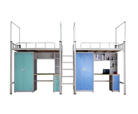 Nouveau design de mobilier de maison personnalisé en acier métal mobilier de chambre à coucher superposé lits d'école modernes pour les petits espaces