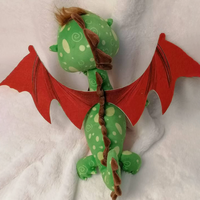 Jouets en peluche personnalisés UYEAH OEM/ODM, gros dinosaures, dinosaures dragons personnalisés avec des ailes, animaux en peluche en coton, poupées douces, cadeaux